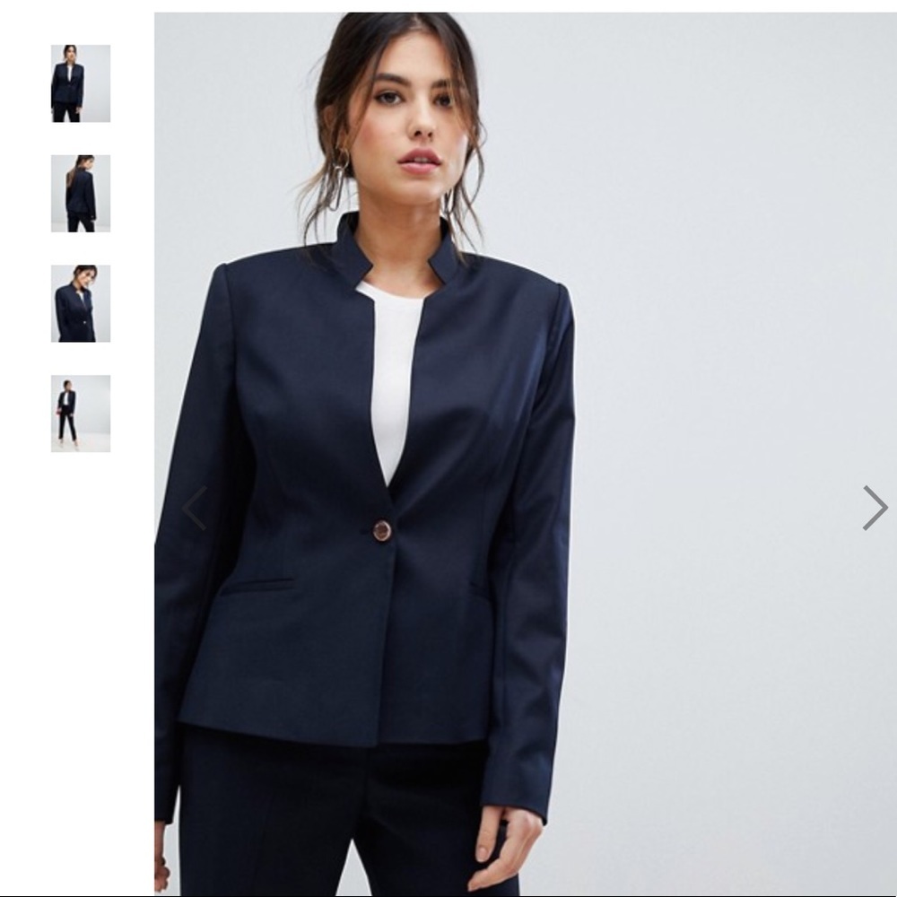 TED BAKER RIVAA Stitch Detail Tailored Blazer NWT